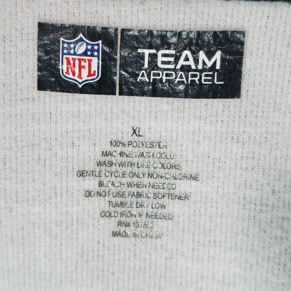 Licensed NFL Zubaz Mens Spacedye Full Zip Hoodie Atlanta Falcons Grey Red Sz XL - Picture 6 of 6